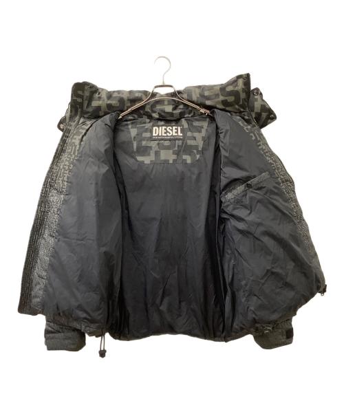 DIESEL（ディーゼル）DIESEL (ディーゼル) ダウンジャケット ブラック×カーキ サイズ:XLの古着・服飾アイテム