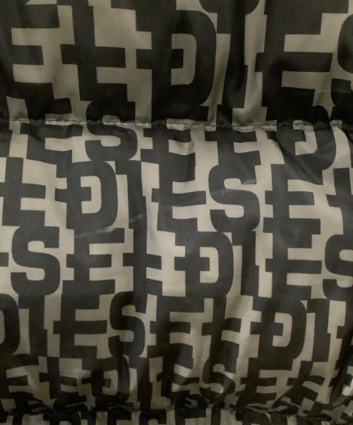 DIESEL（ディーゼル）DIESEL (ディーゼル) ダウンジャケット ブラック×カーキ サイズ:XLの古着・服飾アイテム