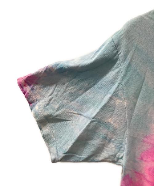 stussy（ステューシー）stussy (ステューシー) Aqua Spiral SS tie-dye スカイブルー×ピンク サイズ:XLの古着・服飾アイテム
