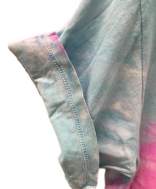 stussy（ステューシー）stussy (ステューシー) Aqua Spiral SS tie-dye スカイブルー×ピンク サイズ:XLの古着・服飾アイテム