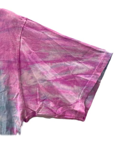 stussy（ステューシー）stussy (ステューシー) Aqua Spiral SS tie-dye スカイブルー×ピンク サイズ:XLの古着・服飾アイテム