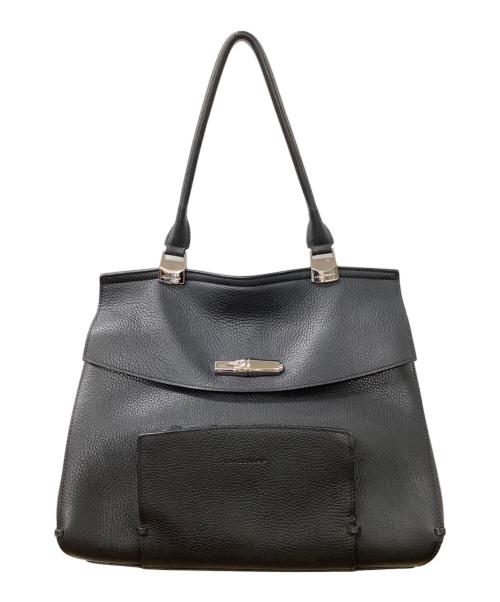 LONGCHAMP（ロンシャン）LONGCHAMP (ロンシャン) ワンハンドルショルダーバッグ ブラックの古着・服飾アイテム