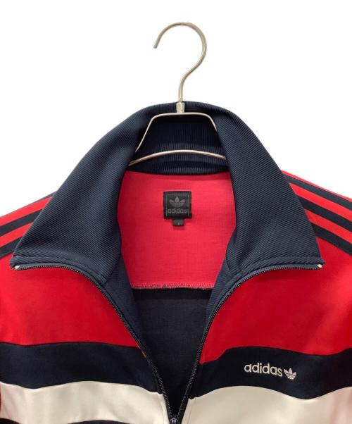 adidas（アディダス）adidas (アディダス) FCバイエルン・ミュンヘン復刻ジャージ レッド×ネイビー サイズ:XSの古着・服飾アイテム