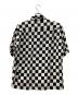 MINEDENIM (マインデニム) CU.Denim Checker flag S/S Open Collar SH ホワイト×ブラック サイズ:2：10000円