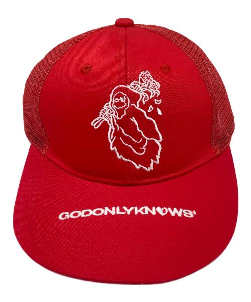 GOD ONLY KNOWS（ゴッドオンリーノウズ）GOD ONLY KNOWS (ゴッドオンリーノウズ) キャップ レッドの古着・服飾アイテム