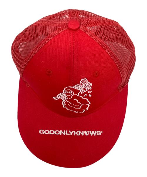 GOD ONLY KNOWS（ゴッドオンリーノウズ）GOD ONLY KNOWS (ゴッドオンリーノウズ) キャップ レッドの古着・服飾アイテム