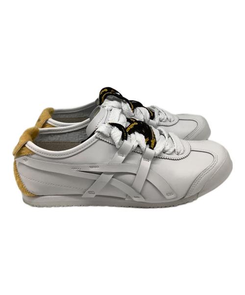 Onitsuka Tiger（オニツカタイガー）Onitsuka Tiger (オニツカタイガー) MEXICO'66 ホワイト×イエロー サイズ:24.5の古着・服飾アイテム