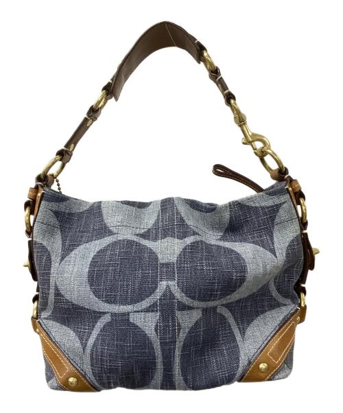 COACH（コーチ）COACH (コーチ) レガシーコットンシグネチャー インディゴの古着・服飾アイテム