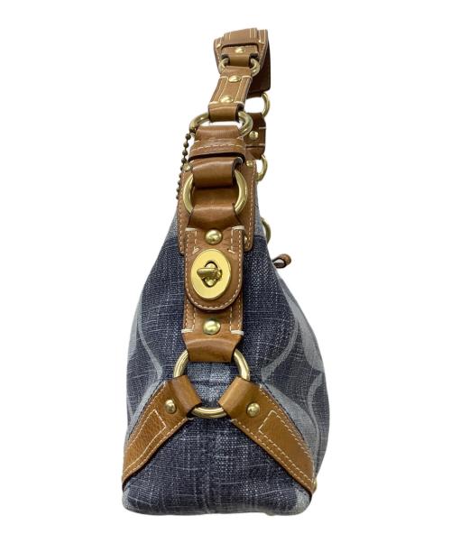 COACH（コーチ）COACH (コーチ) レガシーコットンシグネチャー インディゴの古着・服飾アイテム