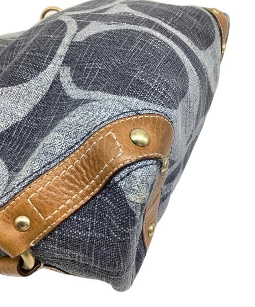 COACH（コーチ）COACH (コーチ) レガシーコットンシグネチャー インディゴの古着・服飾アイテム