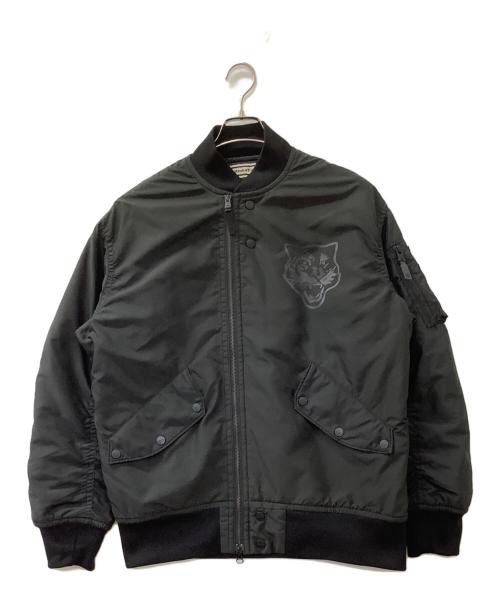 Onitsuka Tiger（オニツカタイガー）Onitsuka Tiger (オニツカタイガー) ボンバージャケット ブラック サイズ:Sの古着・服飾アイテム