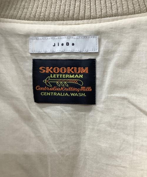 jieda（ジエダ）jieda (ジエダ) skookum (スクーカム) スタジャン ベージュ サイズ:2の古着・服飾アイテム