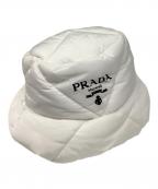 PRADAプラダ）の古着「バケットハット」｜ホワイト