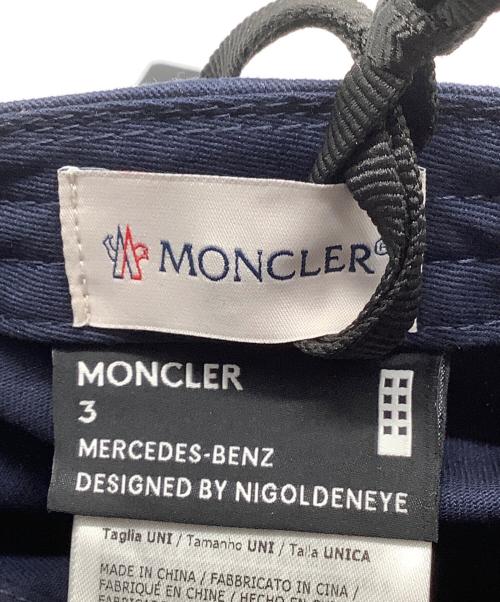 MONCLER（モンクレール）MONCLER (モンクレール) Mercedes Benz (メルセデスベンツ) ベースボールキャップ ネイビー サイズ:UNIの古着・服飾アイテム