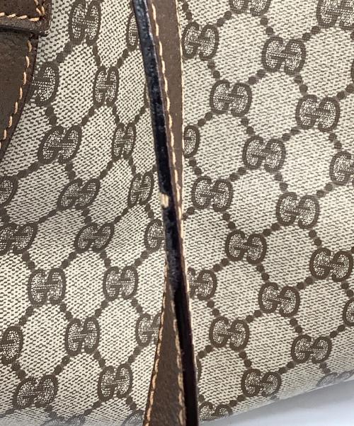 GUCCI（グッチ）GUCCI (グッチ) GG 	ボストンバッグ ベージュの古着・服飾アイテム
