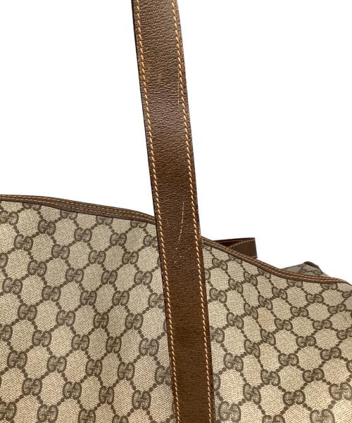GUCCI（グッチ）GUCCI (グッチ) GG 	ボストンバッグ ベージュの古着・服飾アイテム