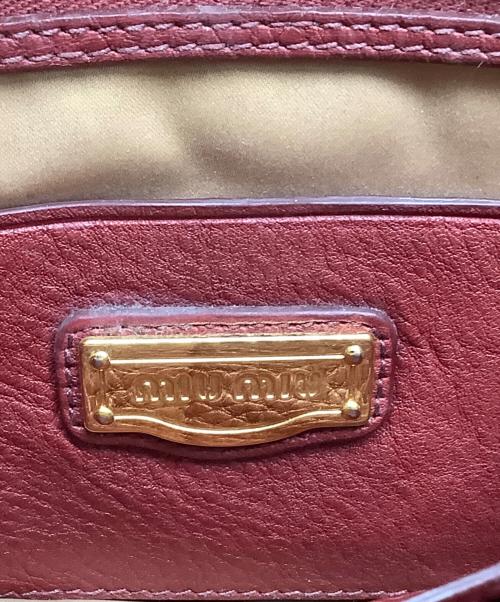 MIU MIU（ミュウミュウ）MIU MIU (ミュウミュウ) トートバッグ ボルドーの古着・服飾アイテム