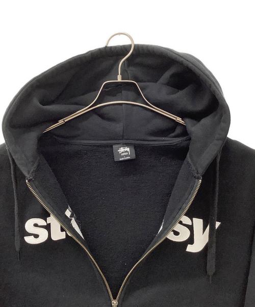 stussy（ステューシー）stussy (ステューシー) ジップパーカー ブラック サイズ:Lの古着・服飾アイテム