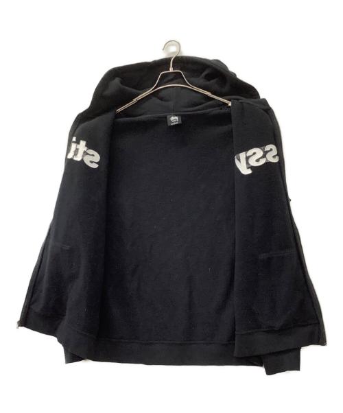 stussy（ステューシー）stussy (ステューシー) ジップパーカー ブラック サイズ:Lの古着・服飾アイテム