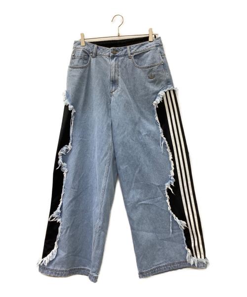 adidas Originals（アディダスオリジナル）adidas Originals (アディダスオリジナル) Adilenium 5.0 デコンストラクテッド ブラック×インディゴ サイズ:XL 未使用品の古着・服飾アイテム