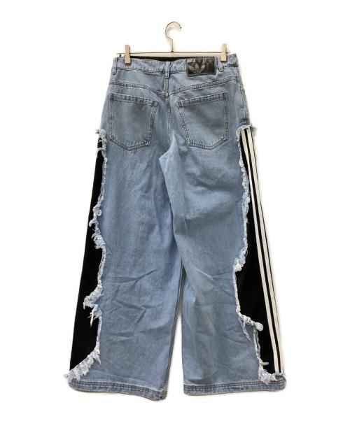 adidas Originals（アディダスオリジナル）adidas Originals (アディダスオリジナル) Adilenium 5.0 デコンストラクテッド ブラック×インディゴ サイズ:XL 未使用品の古着・服飾アイテム