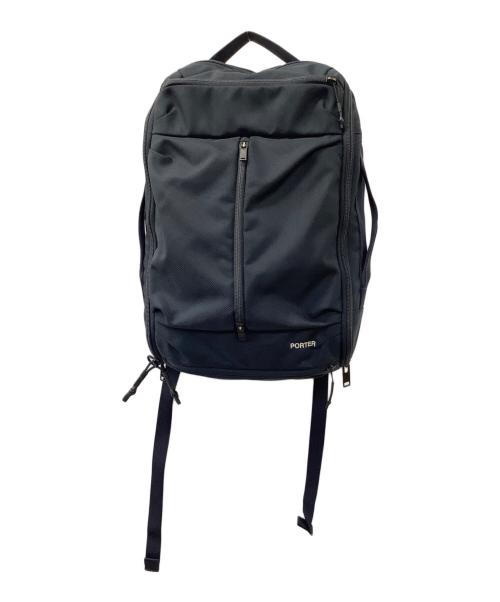 PORTER（ポーター）PORTER (ポーター) UPSIDE3WAY BRIEFCASE ネイビーの古着・服飾アイテム