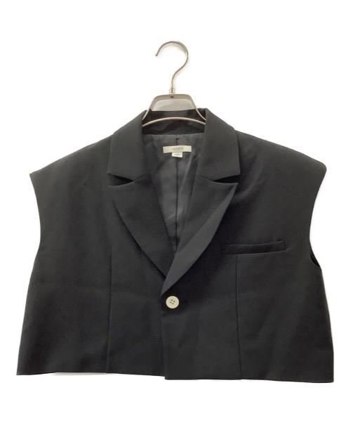 Ameri（アメリ）Ameri (アメリ) 3WAY PIN TUCK LAYERED VEST ブラック サイズ:S 未使用品の古着・服飾アイテム