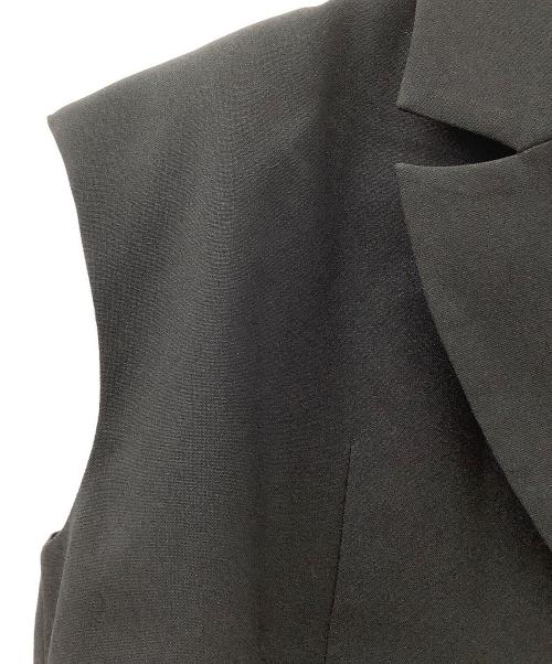 Ameri（アメリ）Ameri (アメリ) 3WAY PIN TUCK LAYERED VEST ブラック サイズ:S 未使用品の古着・服飾アイテム