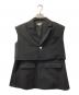 Ameri（アメリ）の古着「3WAY PIN TUCK LAYERED VEST」｜ブラック