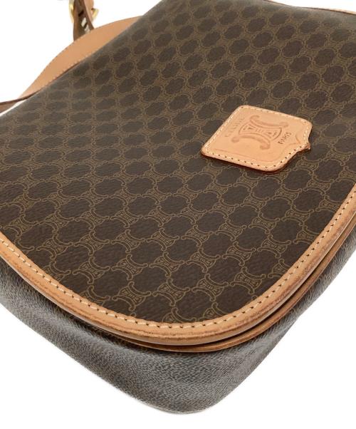 CELINE（セリーヌ）CELINE (セリーヌ) マカダム ショルダーバッグ ブラウンの古着・服飾アイテム