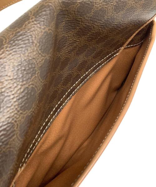 CELINE（セリーヌ）CELINE (セリーヌ) マカダム ショルダーバッグ ブラウンの古着・服飾アイテム