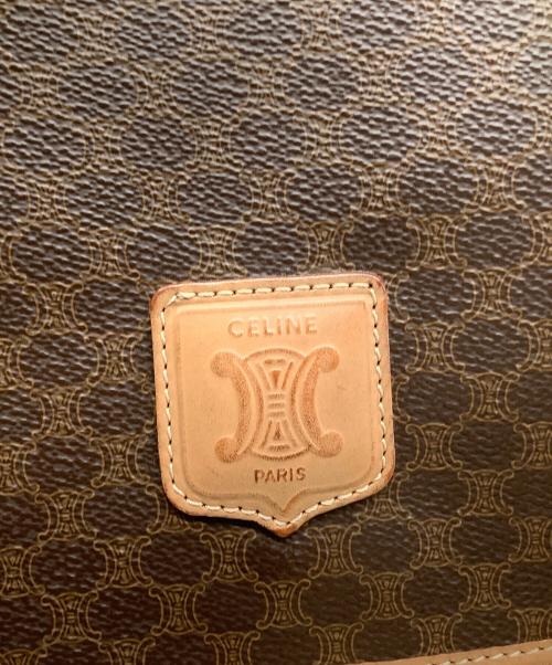 CELINE（セリーヌ）CELINE (セリーヌ) マカダム ショルダーバッグ ブラウンの古着・服飾アイテム