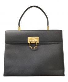Salvatore Ferragamo（サルヴァトーレ フェラガモ）の古着「ガンチーニ」｜ブラック
