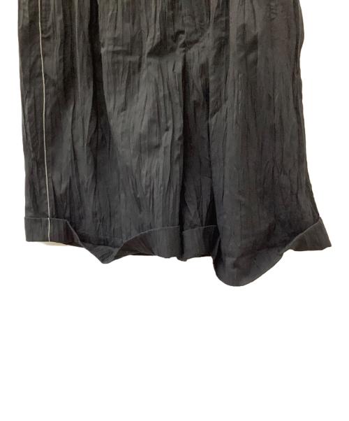 Ujoh（ウジョー）Ujoh (ウジョー) サイドベルトショートパンツ ブラック サイズ:2の古着・服飾アイテム