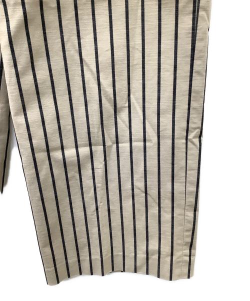 ADORE（アドーア）ADORE (アドーア) ワイドパンツ ベージュ×ブラック サイズ:38の古着・服飾アイテム