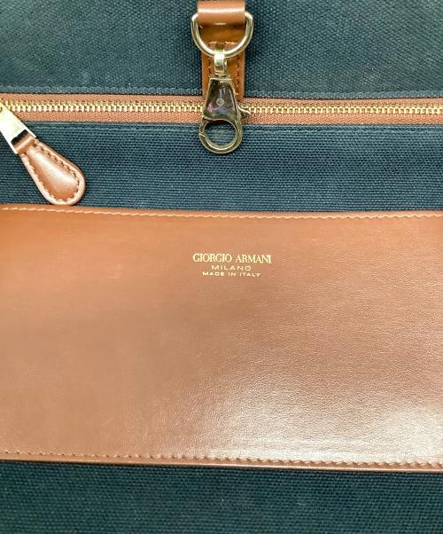 GIORGIO ARMANI（ジョルジョアルマーニ）GIORGIO ARMANI (ジョルジョアルマーニ) トートバッグ ネイビーの古着・服飾アイテム