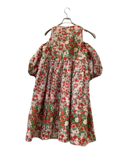 POPPY（ポピー）POPPY (ポピー) フラワージャガードオフショルドレス マルチカラー サイズ:Fの古着・服飾アイテム