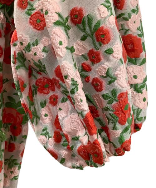POPPY（ポピー）POPPY (ポピー) フラワージャガードオフショルドレス マルチカラー サイズ:Fの古着・服飾アイテム