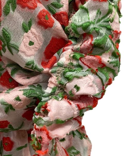 POPPY（ポピー）POPPY (ポピー) フラワージャガードオフショルドレス マルチカラー サイズ:Fの古着・服飾アイテム