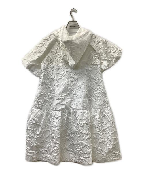 POPPY（ポピー）POPPY (ポピー) ジャガードフーディーワンピース ホワイト サイズ:Fの古着・服飾アイテム