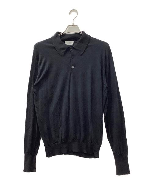 JOHN SMEDLEY（ジョンスメドレー）JOHN SMEDLEY (ジョンスメドレー) 薄手ニット ブラック サイズ:Lの古着・服飾アイテム