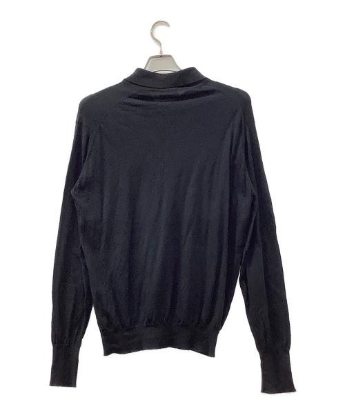 JOHN SMEDLEY（ジョンスメドレー）JOHN SMEDLEY (ジョンスメドレー) 薄手ニット ブラック サイズ:Lの古着・服飾アイテム