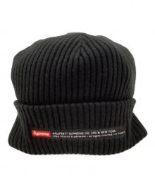 SUPREME（シュプリーム）の古着「ニット帽」｜ブラック