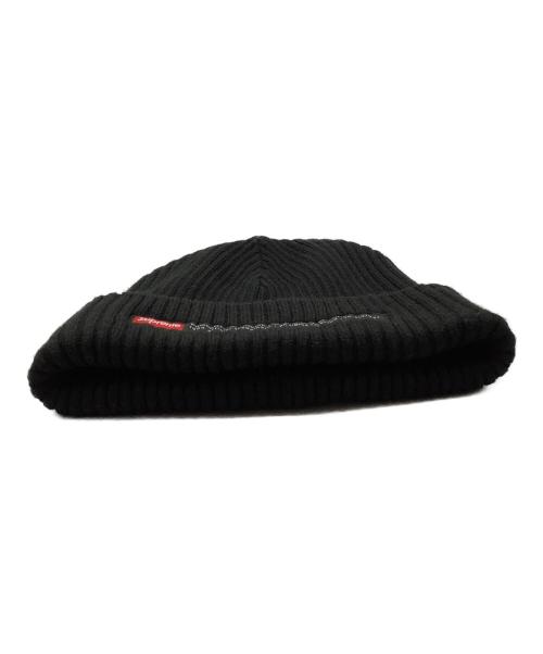 SUPREME（シュプリーム）SUPREME (シュプリーム) ニット帽 ブラックの古着・服飾アイテム