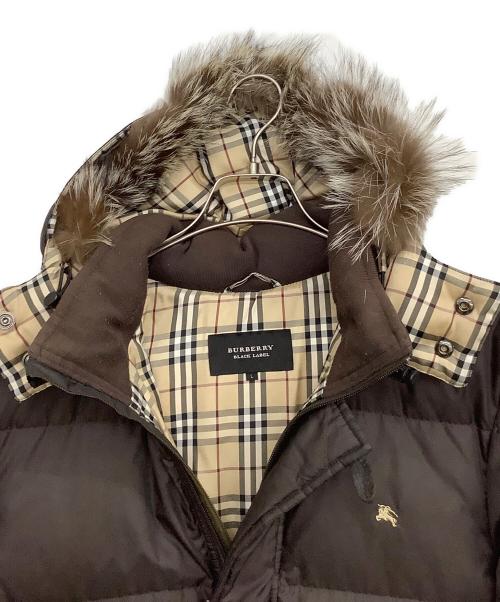 BURBERRY BLACK LABEL（バーバリーブラックレーベル）BURBERRY BLACK LABEL (バーバリーブラックレーベル) ダウンコート ブラウン サイズ:Lの古着・服飾アイテム