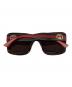 GUCCI (グッチ) スクエア サングラス ブラウン トータスシェル サイズ:55口18-145：20000円