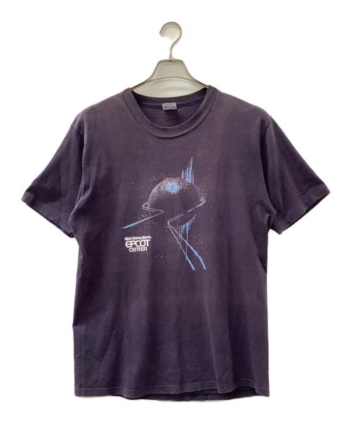 DISNEY（ディズニ―）DISNEY (ディズニ―) Walt Disney World EPCOT CENTER 　Tシャツ ネイビー サイズ:XLの古着・服飾アイテム