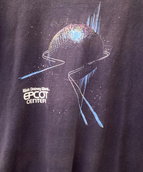 DISNEY（ディズニ―）DISNEY (ディズニ―) Walt Disney World EPCOT CENTER 　Tシャツ ネイビー サイズ:XLの古着・服飾アイテム