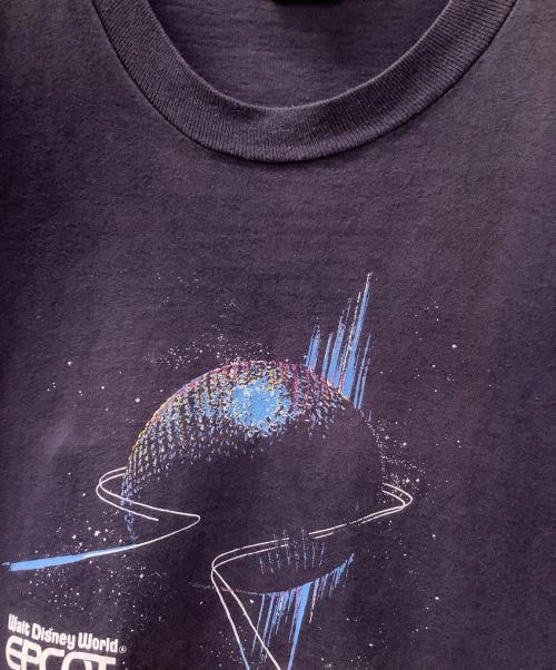 DISNEY（ディズニ―）DISNEY (ディズニ―) Walt Disney World EPCOT CENTER 　Tシャツ ネイビー サイズ:XLの古着・服飾アイテム