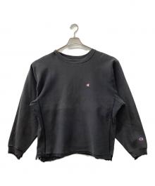 Champion REVERSE WEAVE（チャンピオン リバース ウィーブ）の古着「クルーネックスウェット」｜ブラック